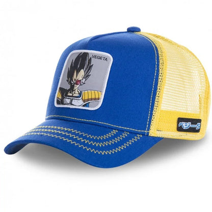 Dragon Ball Son Goku Cap - Embroidered Hip Hop Trucker Mesh Hat Adjustable Summer Travel Sun Visor for Men