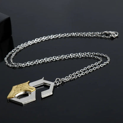 Grimmjow Jaegerjaquez 6th Blade Logo Keychain - Anime Cosplay Necklace Jewelry Fan Collection Gift
