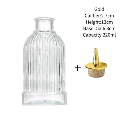 Vintage Glass Cocktail Bitters Bottles — Stainless Steel Cap Seasoning & Bar Accessories for Kitchen & Bartender Use