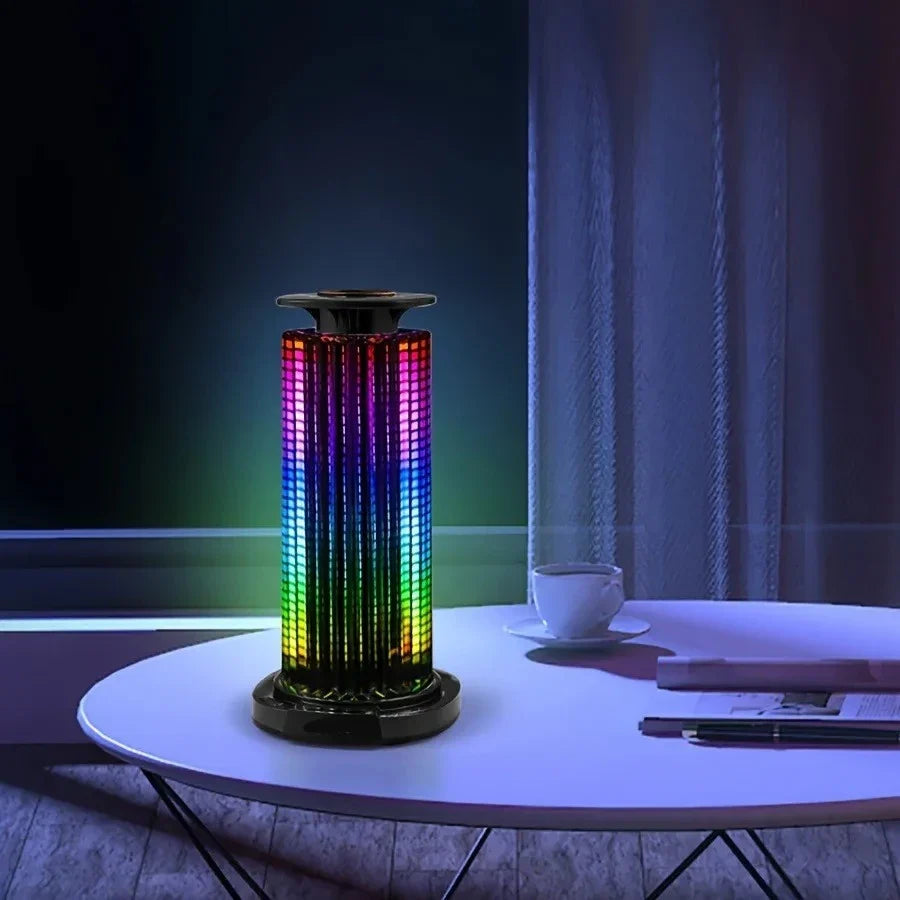 RGB Music Rhythm Light - 4D Panoramic Sound Activated LED Atmosphere Lamp