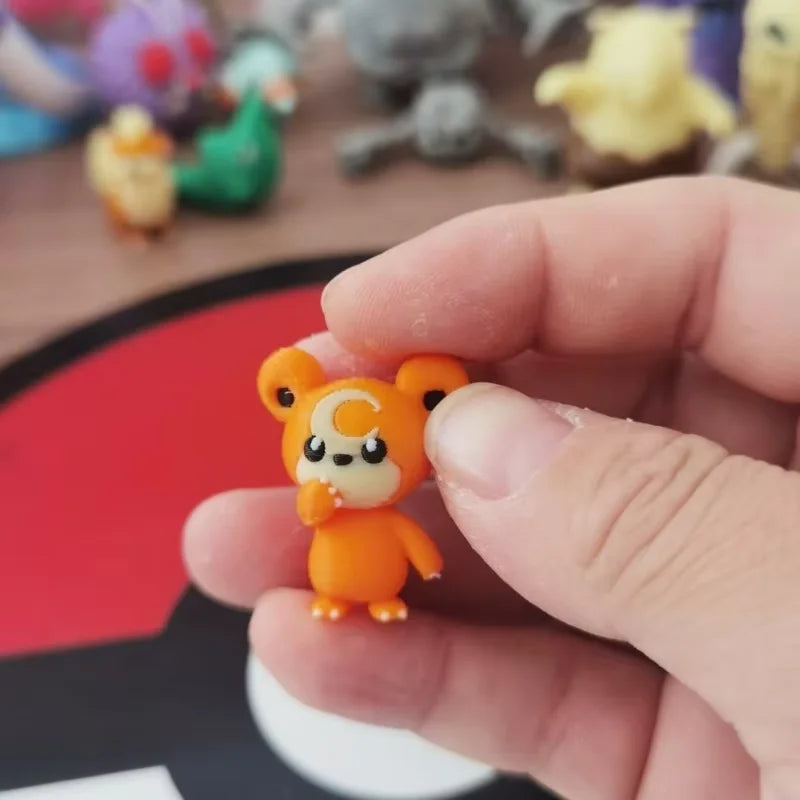 Pokemon 1:20 Scale Character Figures - DIY 3D Printed Kawaii Cartoon Models Kids Christmas Gift Toys