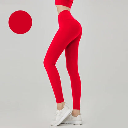 Women's High Waist Seamless Leggings - Naked Feel Push Up Yoga Pants For Fitness, Running & Gym Training