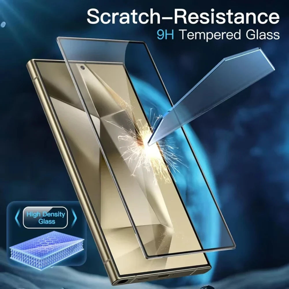 NNBILI 4PCS Full Cover Tempered Glass - Samsung Galaxy S24/S25 Ultra, Plus, S23, S22 & S21 Screen Protectors