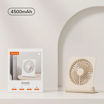 JISULIFE Mini Portable Fan - USB Rechargeable Quiet Foldable Desktop & Hanging Cooling Fan