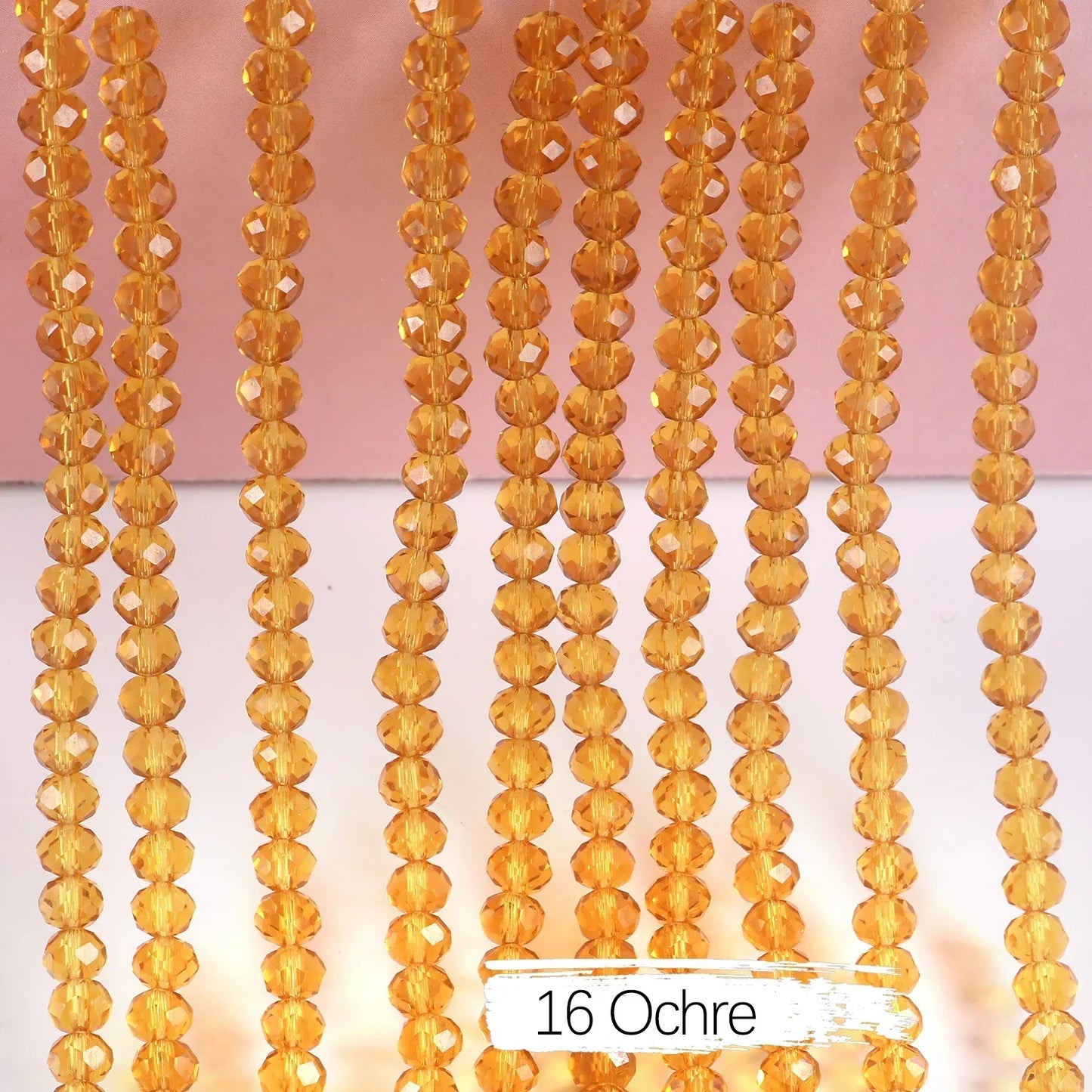 Austria Crystal Rondelle Beads - 2mm/4mm/6mm/8mm Faceted Glass Spacer Beads for DIY Jewelry & Bracelet Making