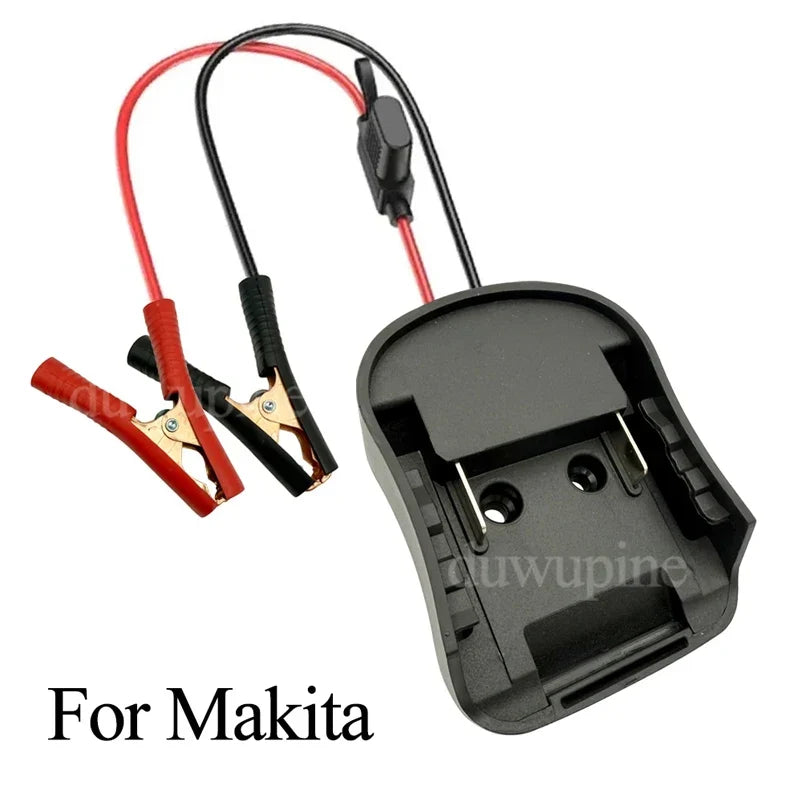 Car Emergency Power Starter Adapter - 18V Lithium Battery Jump Starter Connector for Bosch Makita Milwaukee Dewalt