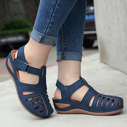 Women's Bohemian Wedge Sandals - Elegant Summer Gladiator Shoes with Heels