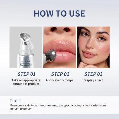 Lakerain Hyaluronic Acid Lip Plumping Oil - Moisturizing Lip Gloss Tint for Lip Care and Smooth Fuller-Looking Lips