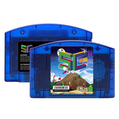 EVERGENESIS SC64 N64 Game Cartridge – 800-in-1 Nintendo 64 Game Card with Free 16GB Card, 64DD Compatible