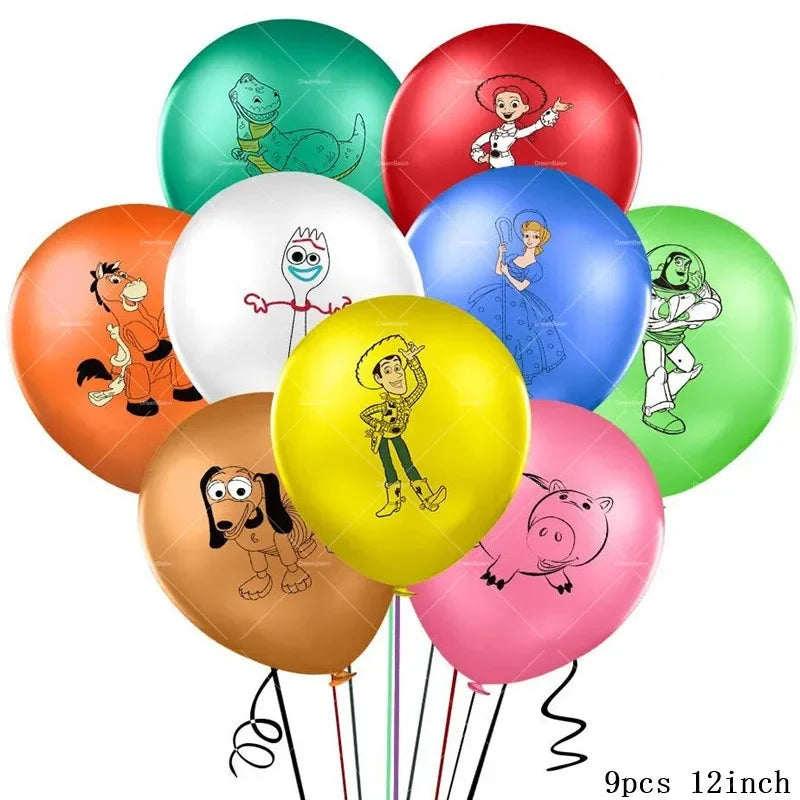 Disney Buzz Lightyear Foil Balloon – Toy Story Latex Party Decoration & Cake Topper for Kids