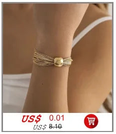 Exaggerated Chunky Metal Wire Choker Necklace – Gold Punk Collar, Wide Smooth Chain, Steampunk Jewelry for Women
