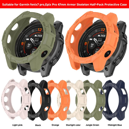 Hollow Protective Silicone Case for Garmin — Bumper Cover for Fenix 7/7S/7X and Epix Pro (42mm, 47mm, 51mm)