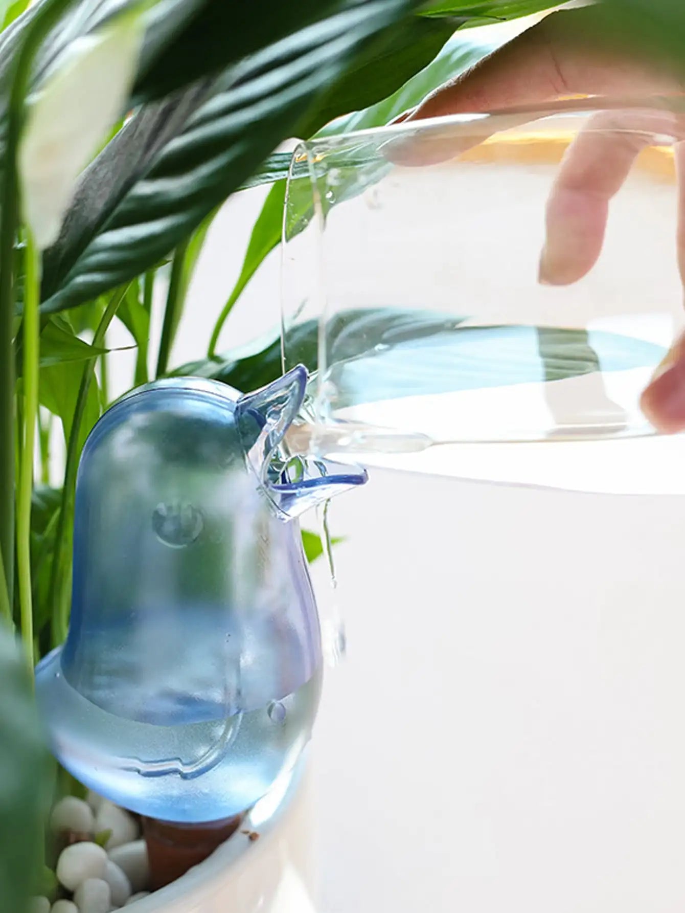 High-Quality Automatic Flower Waterer - Self-Watering Bird-Shaped Hand-Blown Plastic Watering Balloon