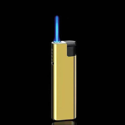 Outdoor Windproof Blue Flame Lighter – Direct Injection Cigarette Lighter for Camping & Smoking Tools (1/50 Pack)