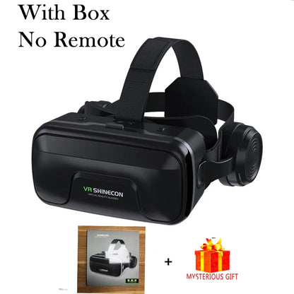 Shinecon 3D VR Headset – Virtual Reality Glasses with Helmet Lenses for Smartphones
