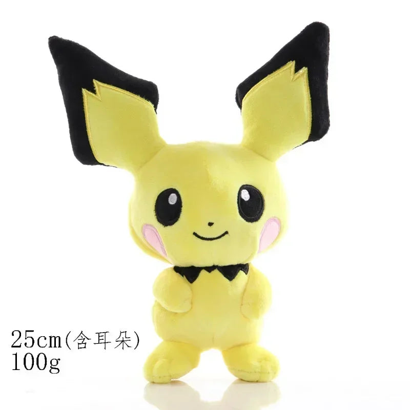 Pokemon Plush Toys – Soft Pikachu, Pichu, Charmander, Bulbasaur, Squirtle & Eevee Stuffed Dolls