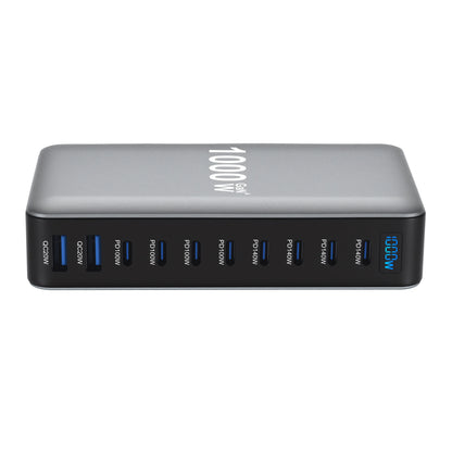 1000W 10-Port GaN Desktop Charger – 140W PD Fast Charging for MacBook Pro, 100W for Phone & Tablet, Multi-Port USB Hub Station