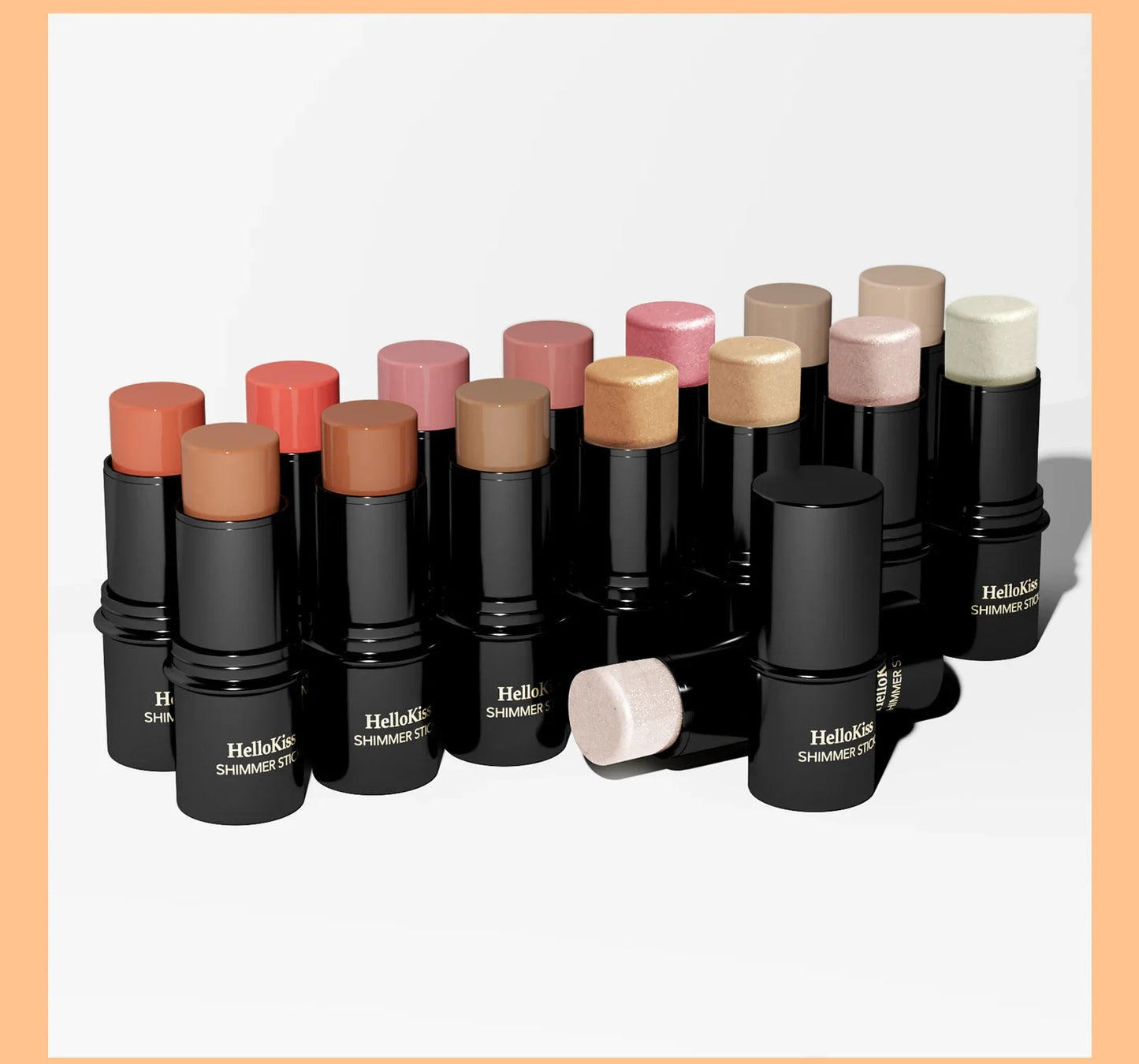 Face Brown Bronzer Contour Stick - Foundation Makeup Pen, Long-Lasting Smooth Contour, Shadow Blusher & Highlight Concealer Cosmetics