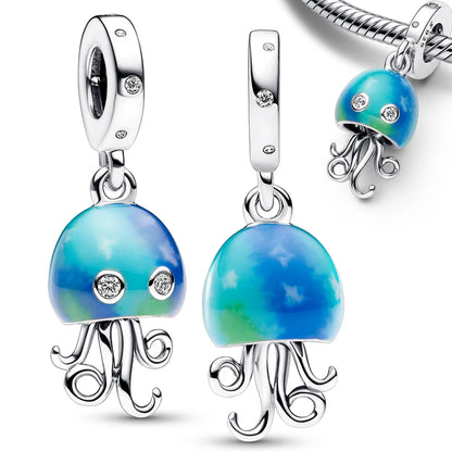 2024 New 925 Sterling Silver Bulb & Small Turtle Charm Pendant – Fit for Original Pandora Bracelet, DIY Women’s Jewelry Gift
