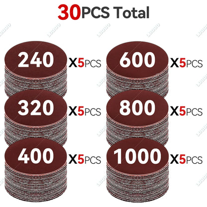 3–7 Inch Sandpaper & Polishing Sponge Set 100–5000 Grit – Car Headlight Restoration Buffing Discs for Waxing, Sanding & Polishing