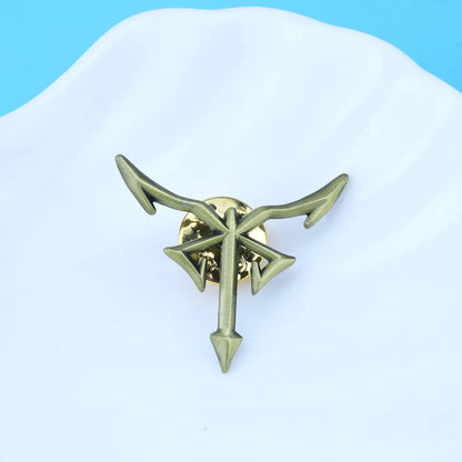Resident Evil 4 Los Iluminados Logo Pin - Vintage Enamel Metal Brooch Badge Collectible Accessory
