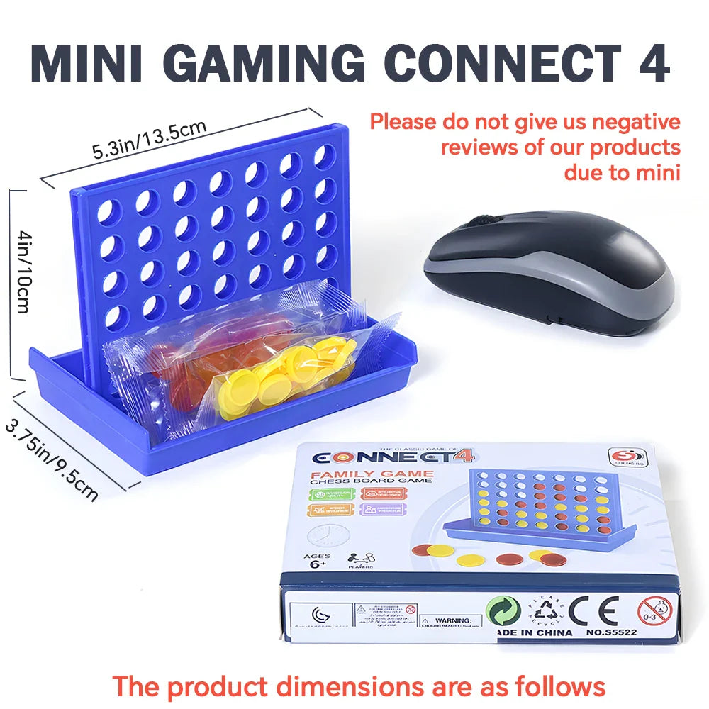 Classic Connect 4 Game – 2 Player Grid Game, Get 4 in a Row for Kids Ages 6+ | Backyard Fun & Family Game
