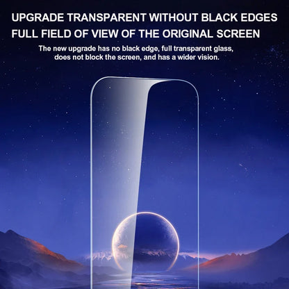 3Pcs Tempered Glass Screen Protector - iPhone 16 15 14 13 12 11 Pro Max Plus XR X XS 6 7 8 SE Full Coverage Protective Glass