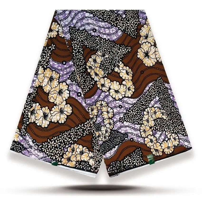 High Quality African Wax Print Fabric - 100% Cotton Soft Ankara Real Wax Fashion Material