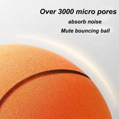 Silent Basketball — Quiet, High-Density Soft PU Foam Squeezable Ball — Indoor Mute Bouncing Sports Toy for Kids