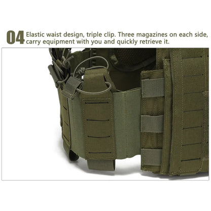 Outdoor Training Vest – Multi-Functional Waterproof MOLLE Expansion Quick-Release Wear-Resistant Tactical Vest