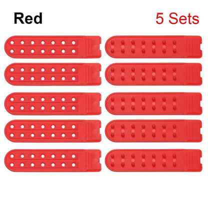 5 Sets Snapback Strap Replacement - 7 Hole Colorful Hat Repair Buckle Clips for Baseball Cap Accessories