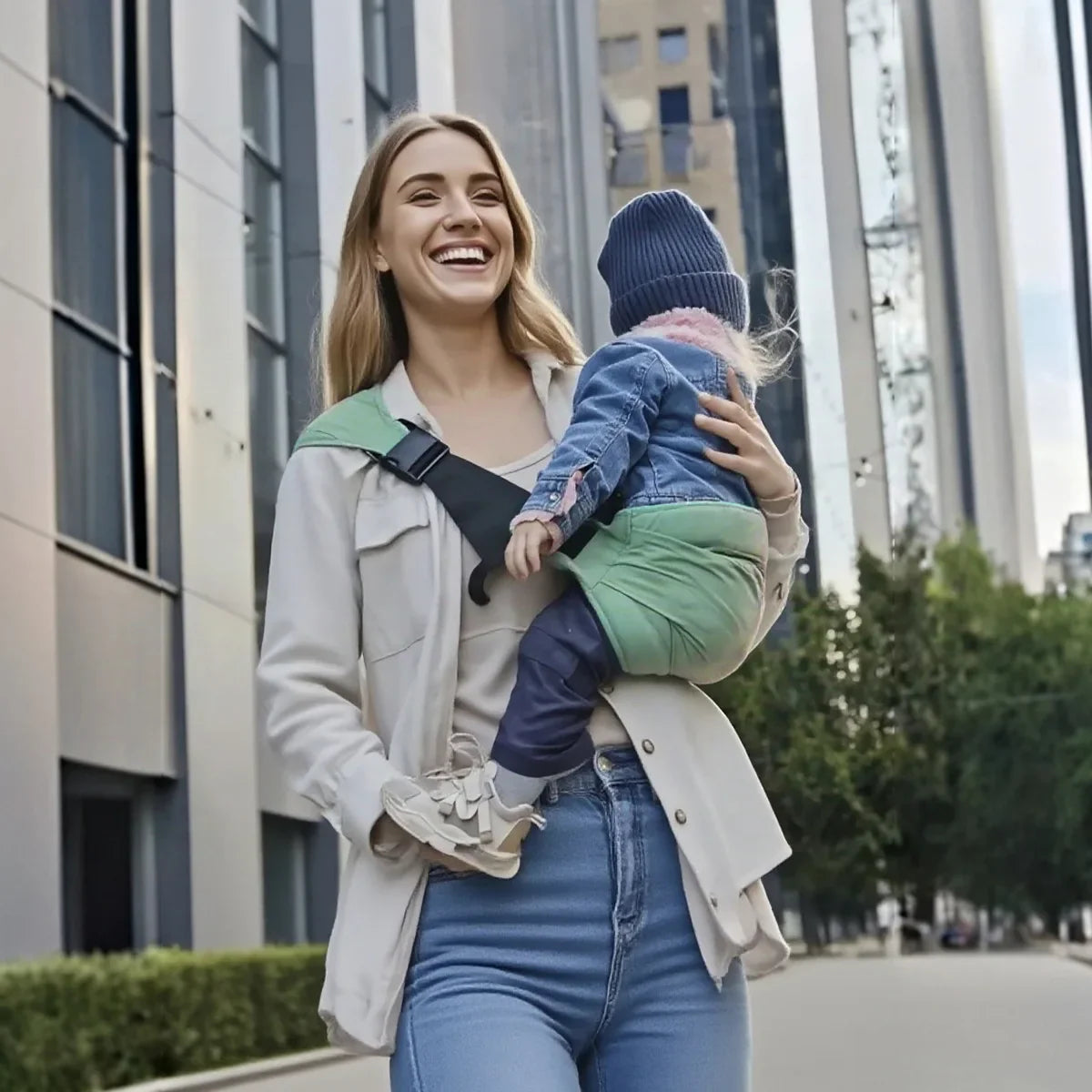 Ergonomic Baby Carrier Wrap - Multifunctional Ring Sling for Newborns & Toddlers
