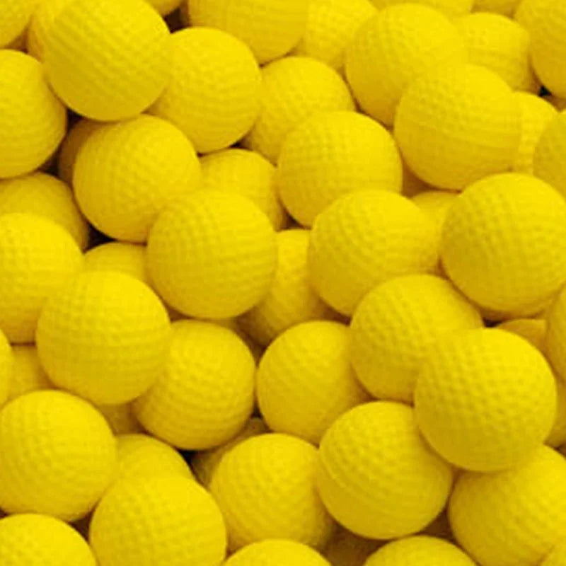 Soft PU Indoor Golf Balls - Yellow Practice Training Aid for Golfers & Gifts