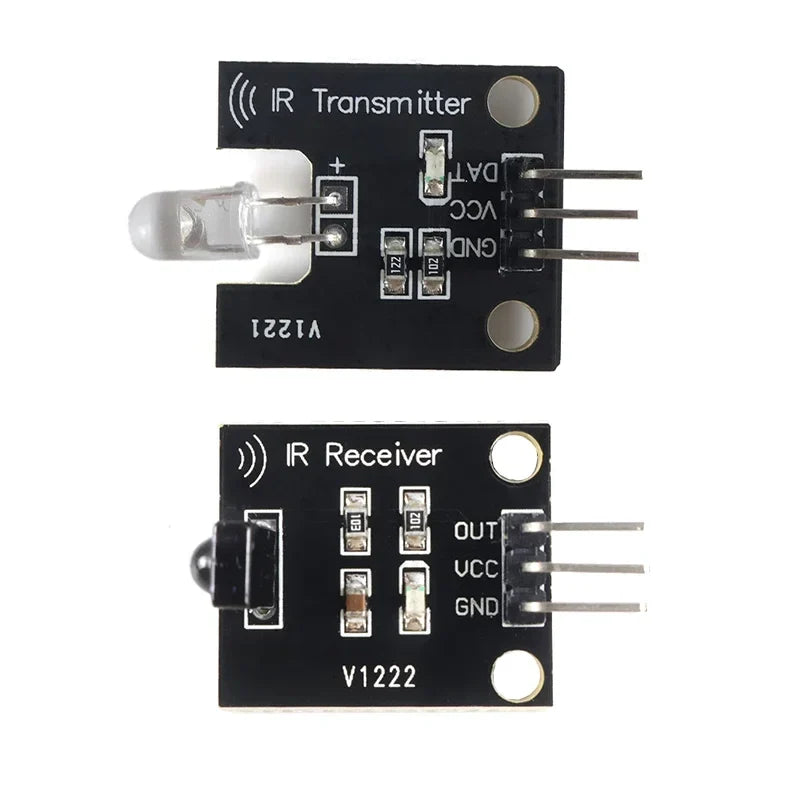 38KHz IR Infrared Transmitter Receiver Module Kit - 10M Range Remote Control Signal Learning for Arduino, Smart Home & RC Car