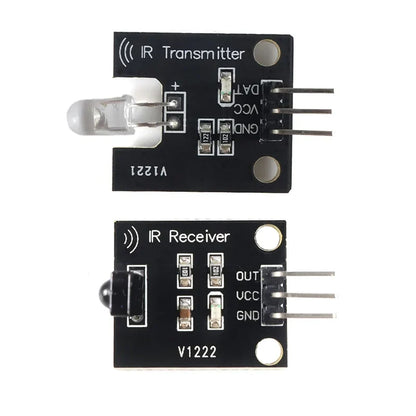 38KHz IR Infrared Transmitter Receiver Module Kit - 10M Range Remote Control Signal Learning for Arduino, Smart Home & RC Car
