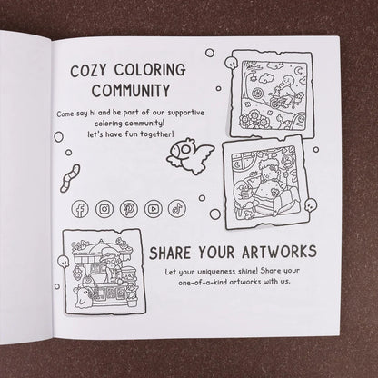 Spooky Cutie Vol. 2 Coloring Book - Cozy Creepy Creature Coloring Book for Adults & Teens, Relaxation Activity Book