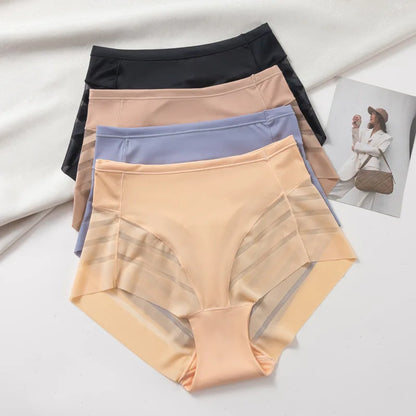 Women's Tummy Control Butt Lift Panties - Seamless Mesh Lower Belly Shapewear Briefs