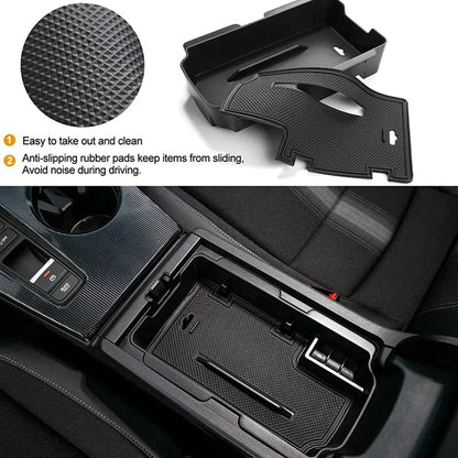 Honda Civic 11th Gen 2022 Center Console Organizer Tray – Armrest Storage Box Insert for Glove Box Accessories, Interior Storage Solution