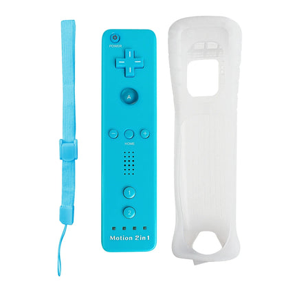 2-in-1 Wireless Controller for Nintendo Wii – Motion Plus Remote with Silicone Case