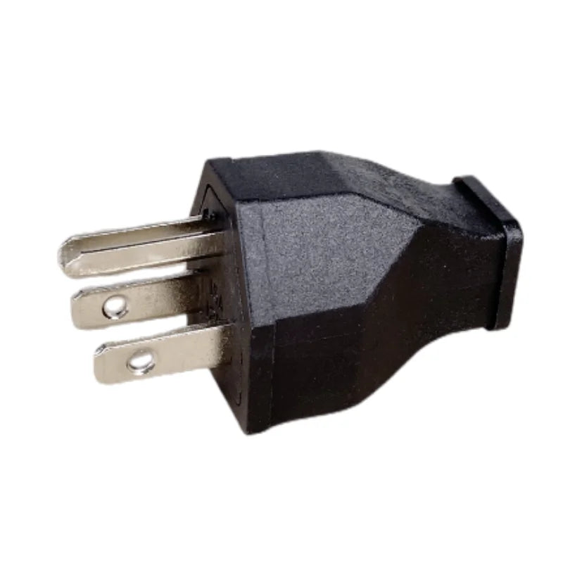 US 3-Pin Industrial AC Power Plug - 15A Rewireable Male Electrical Connector for Extension Cords and Outlets