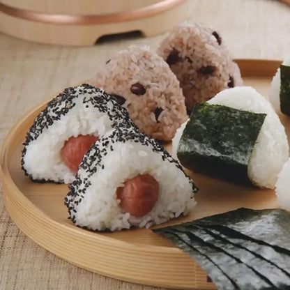 4PCS Transparent Sushi Mold Set – Triangular Onigiri Rice Ball Maker & Food Press Kit for Bento Kitchen Use