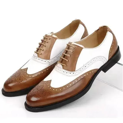 Men’s Classic Pointed Toe Dress Shoes - Lace-Up Business, Casual & Wedding Formal Shoes Plus Size