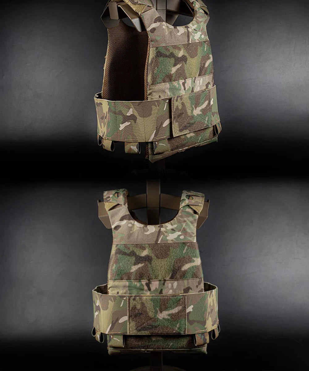 FCPC Tactical Vest Ferro – Lightweight Folding Airsoft Plate Carrier with Breathable Design, Portable Hunting Mag Pouch & Army Equipment
