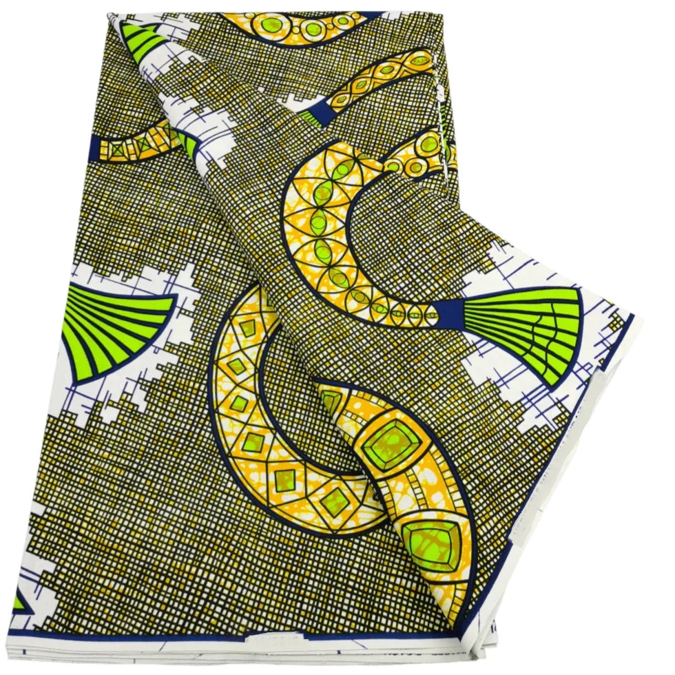 2026 African Real Wax Print Fabric - High Quality Ankara Pagne ABC