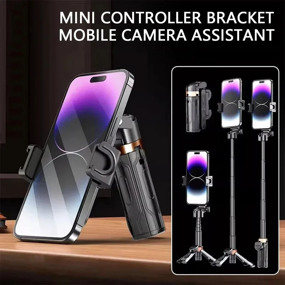 Super Mini Selfie Stick – Portable Phone Holder with Bluetooth Remote for Live Broadcast & Shooting