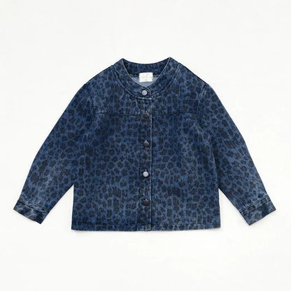AW26 Denim Leopard Kids Clothing Collection - Boys Girls Dress Skirt Shirt Vest and Overalls Fashion Set