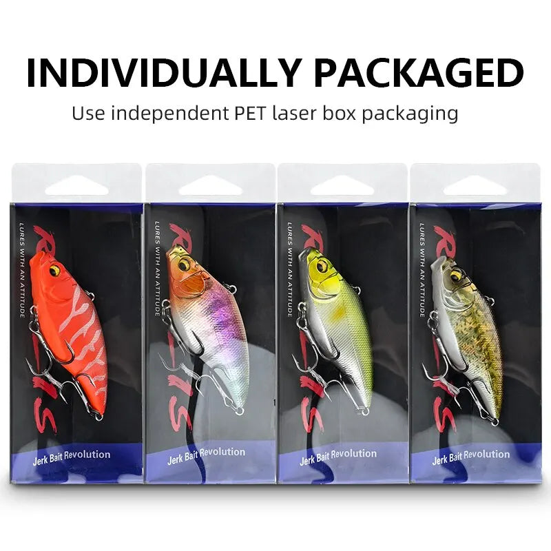 MEREDITH VIBRATION-X Wobblers — 75mm 19g Vibration Fishing Lures, Full Depth Artificial Bait Accessories