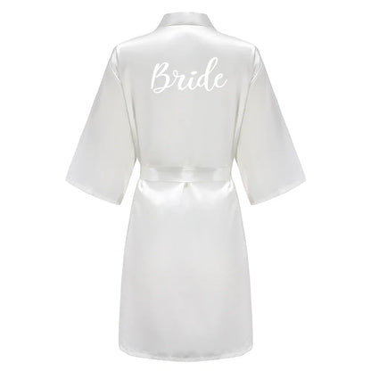 Plus Size Satin Silk Robe for Women - Wedding Bride Bridesmaid Bathrobe Sleepwear in Sage Green