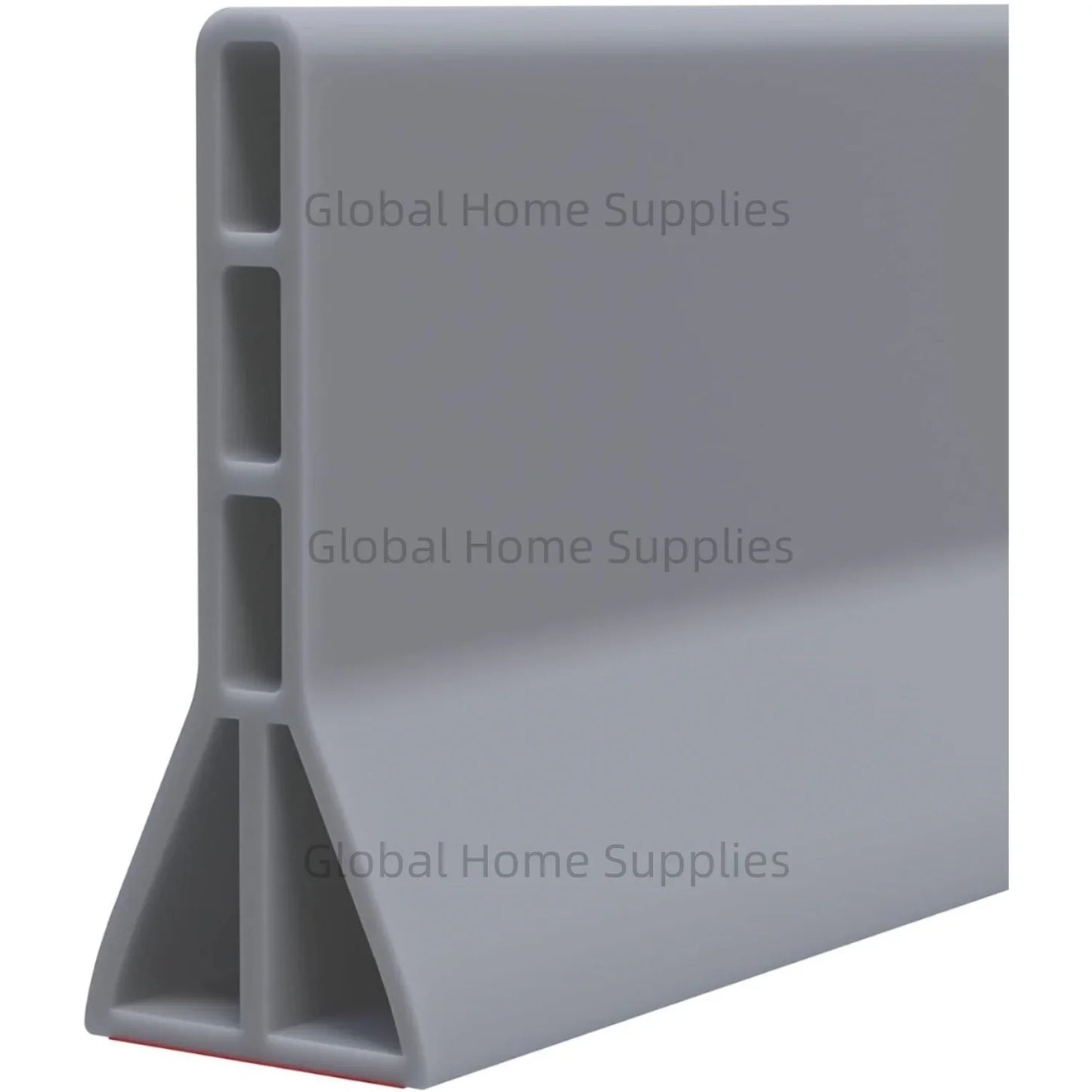 Upgraded 4” / 10cm Collapsible Shower Threshold Water Dam – Bathroom Barrier for Dry & Wet Separation