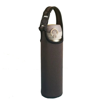450-600ML Neoprene Water Bottle Cover Bag - Insulated Pouch Holder with Shoulder Strap for Sports & Camping